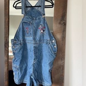 Vintage Disney Mickey Unlimited Jerry Leigh 90’s Bib overall shorts